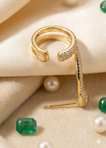 Snake Grace Gold Earcuff