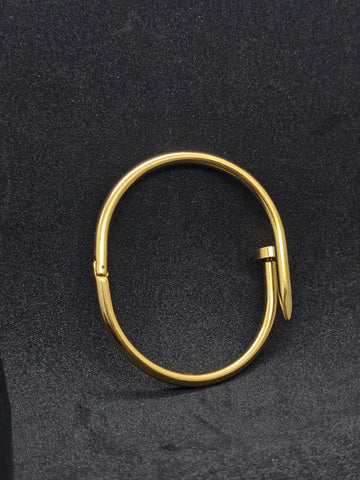Adorniv Gold Nail Cuff Bracelet