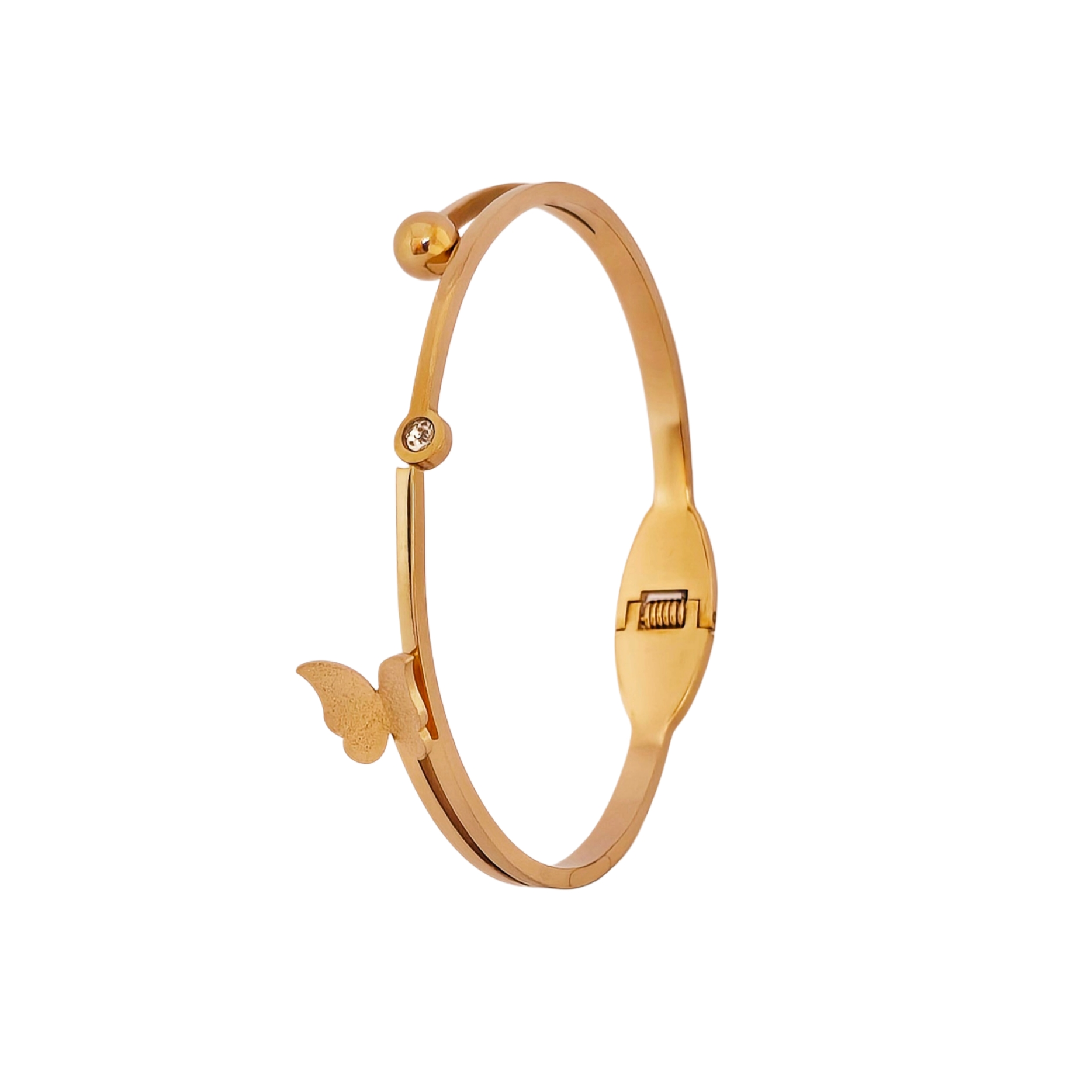 Adorniv Golden Muse Butterfly Bangle Bracelet