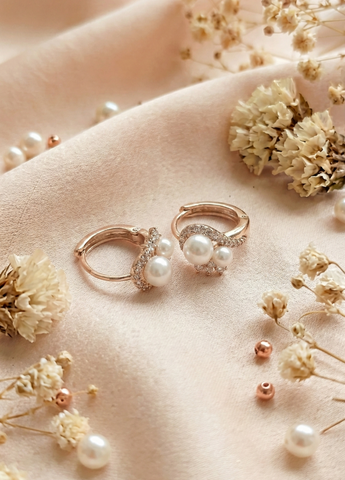 Pearl Bloom Stud Earrings