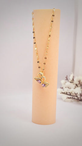 Adorniv Elegant Swan Love Necklace