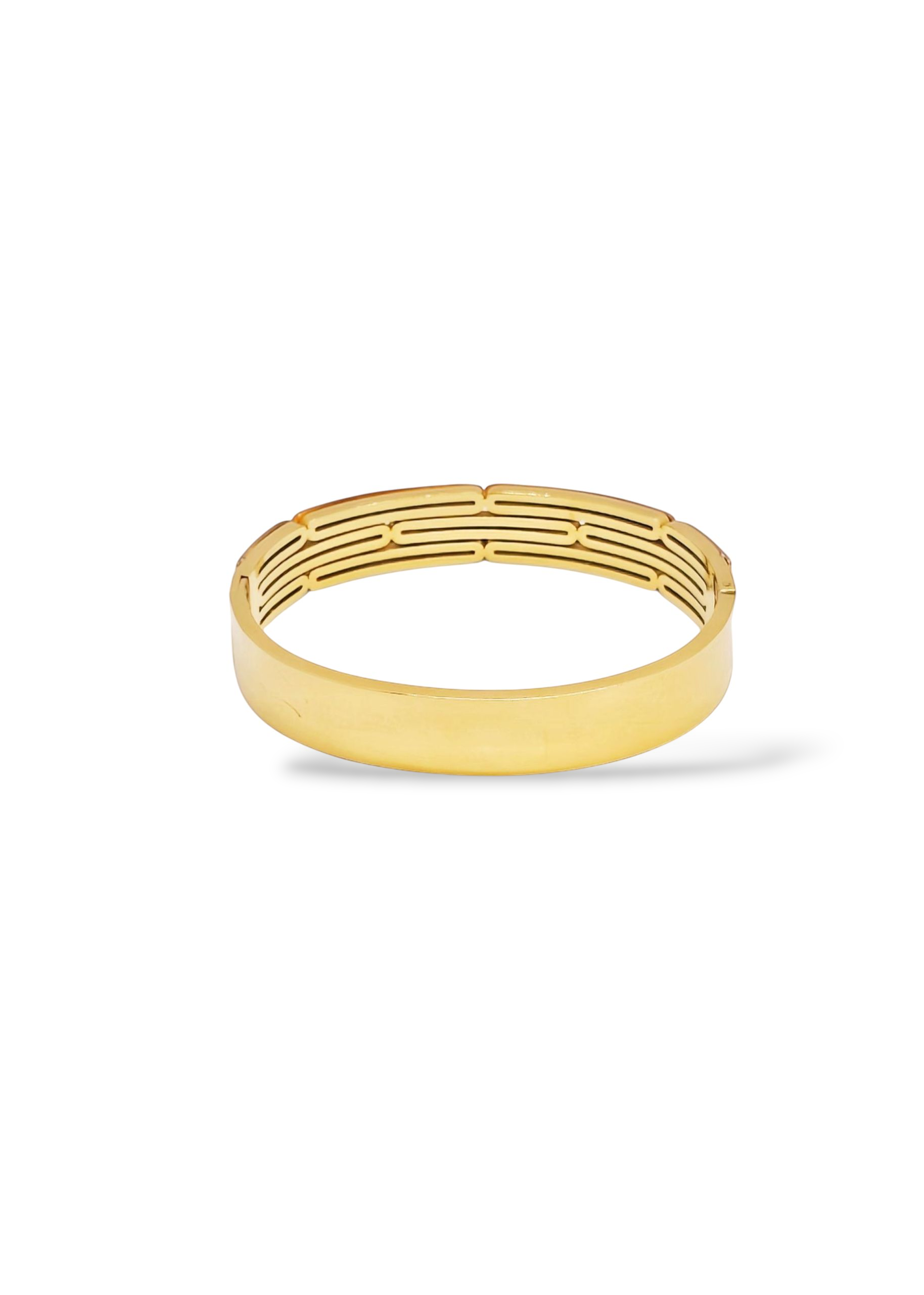 Adorniv Trinity Gleam Three-Tone Bangle