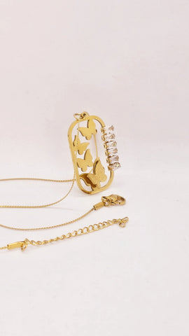 Adorniv Butterfly Reverie Pendant Necklace
