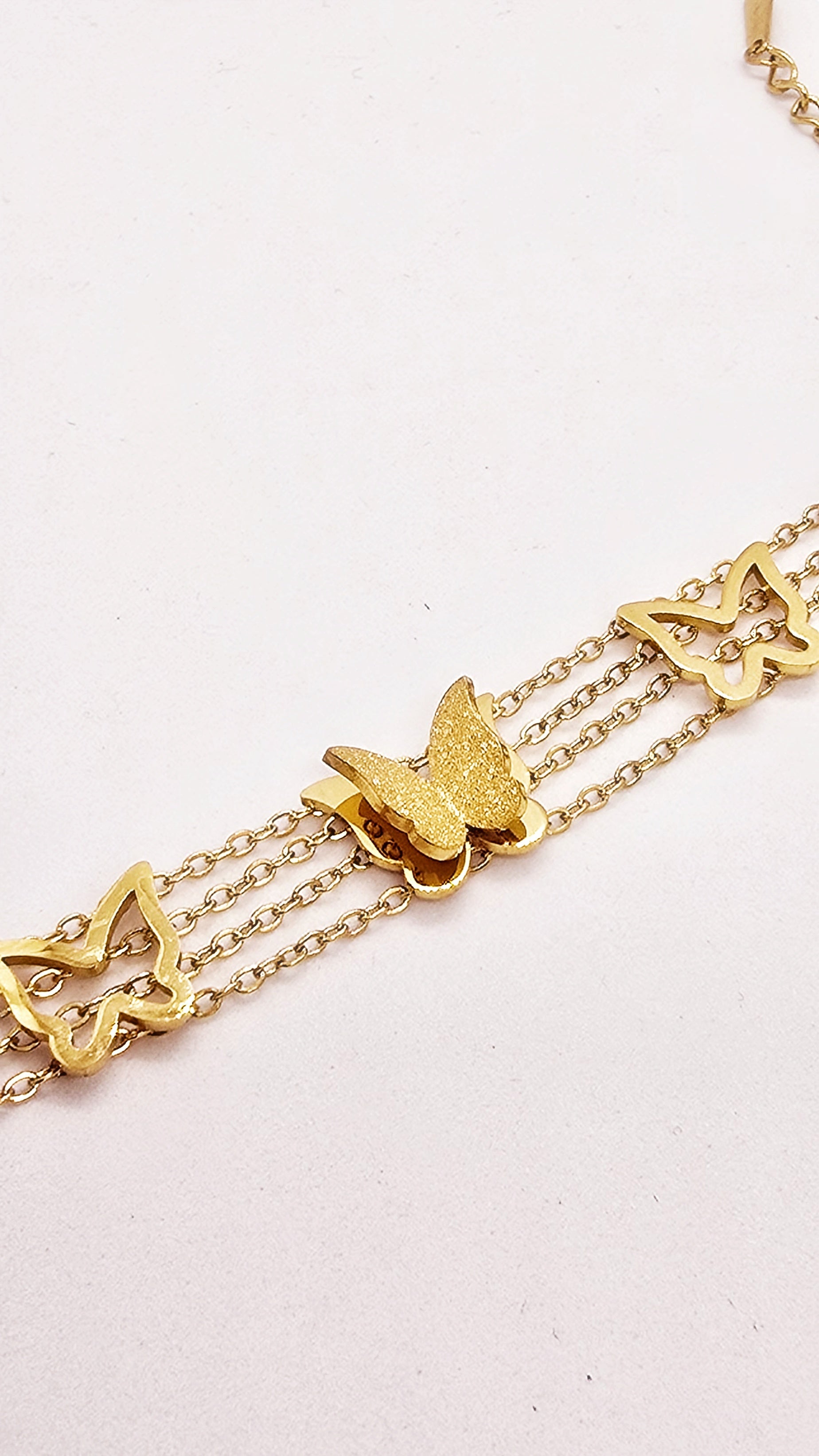 Adorniv Butterfly Bloom Multi-layered Bracelet