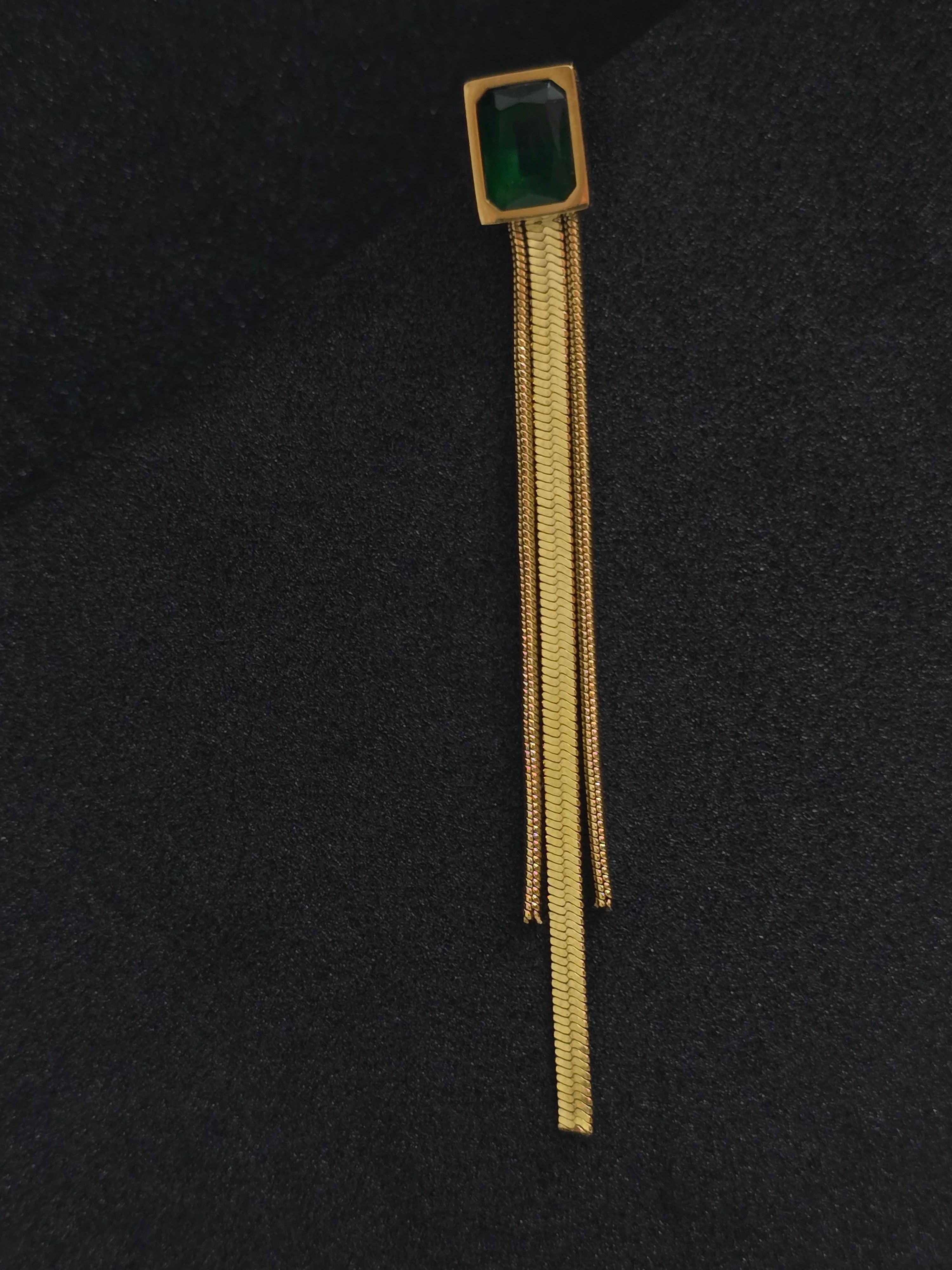Adorniv Green Stone Charm Earring – Premium Set