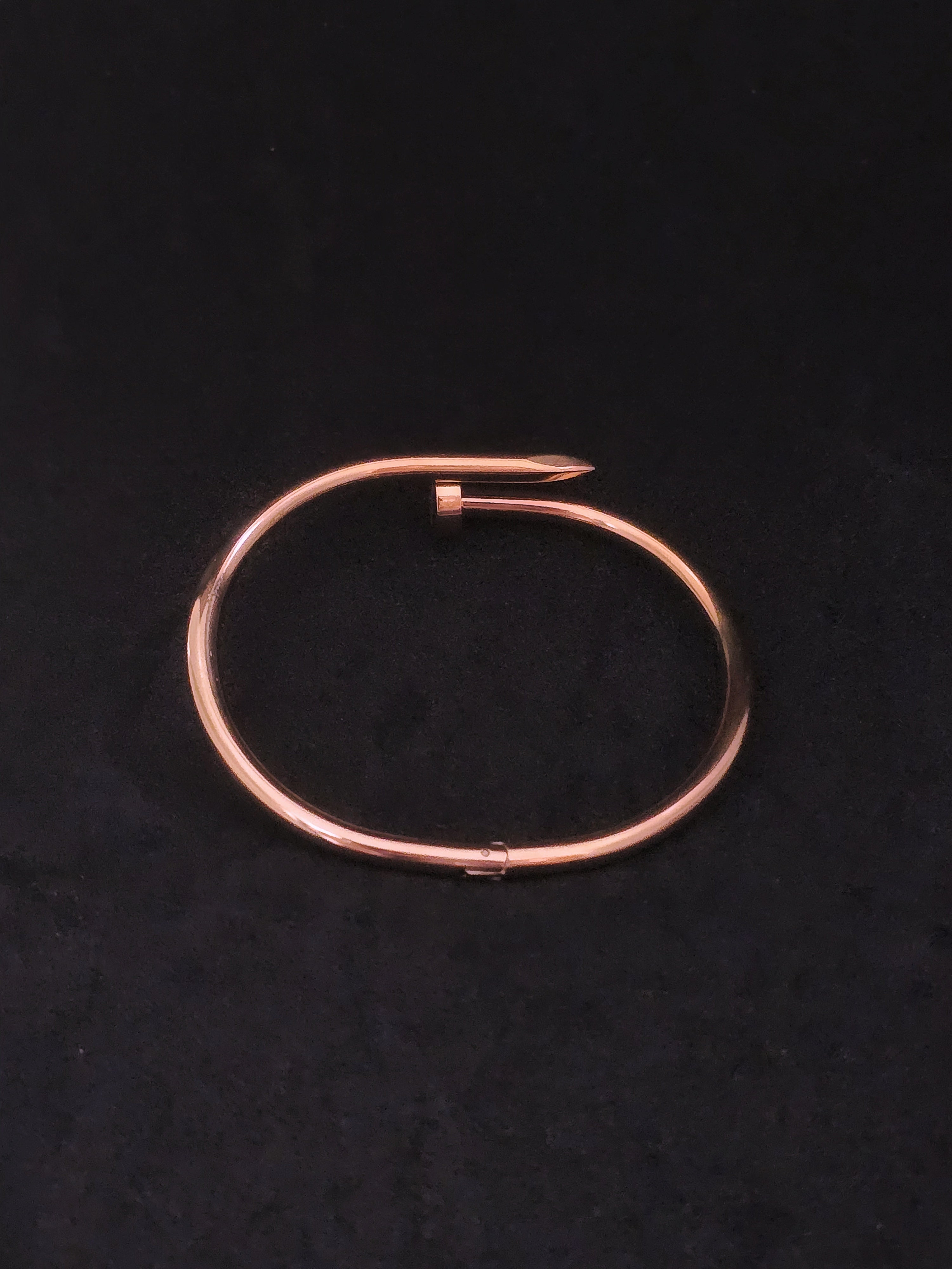 Adorniv Rose Gold Nail Cuff Bracelet