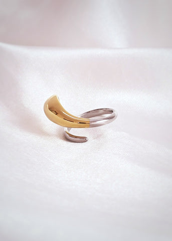 Adorniv Dual Harmony Luxury Adjustable Ring