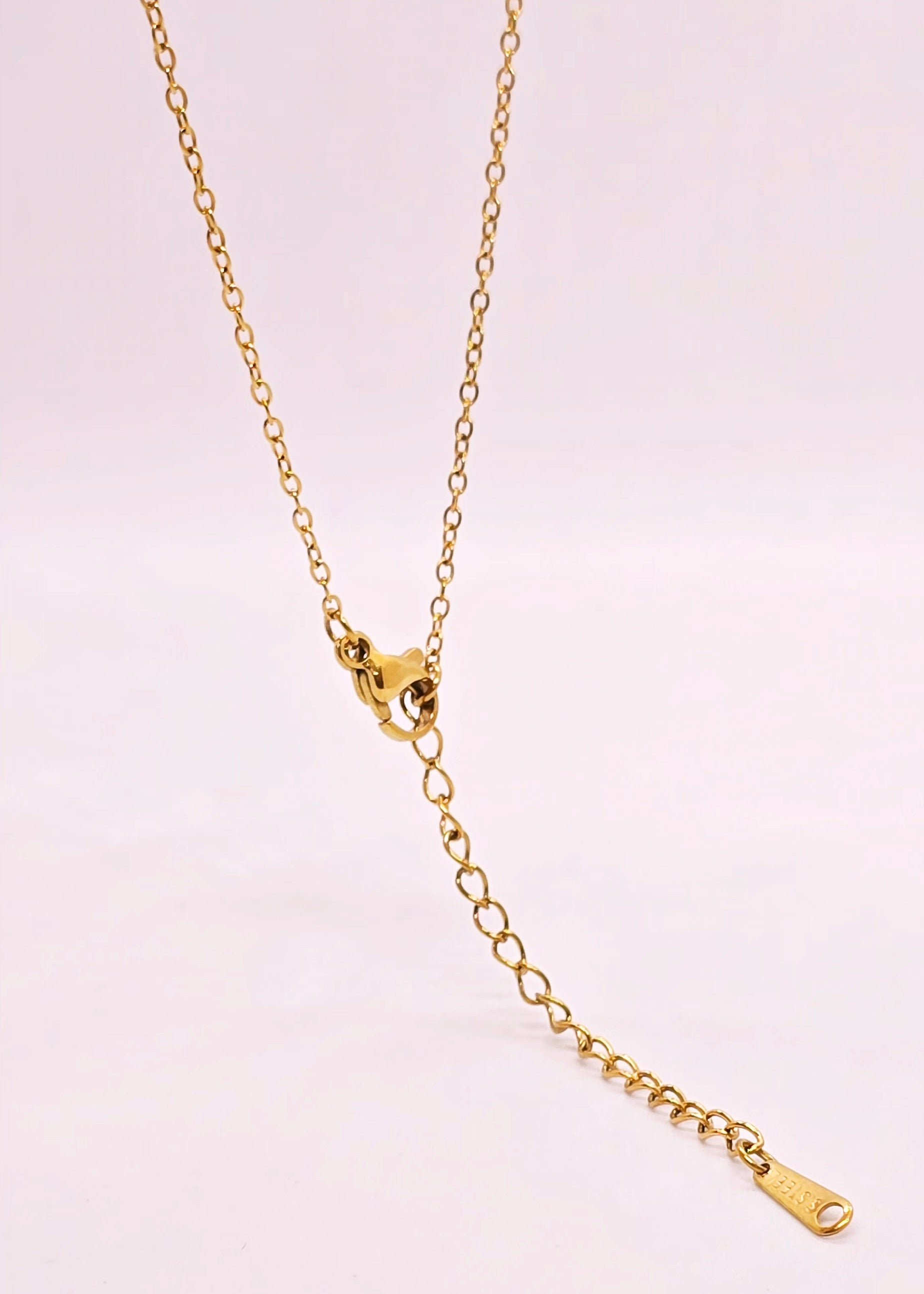 Adorniv Blue Geometric Luxe Necklace