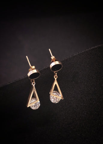 Adorniv Black Prism Drop Earrings – Luxe Edition