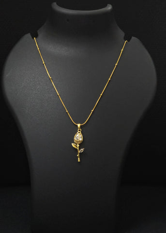 Adorniv Crystal Tulip Bloom Necklace