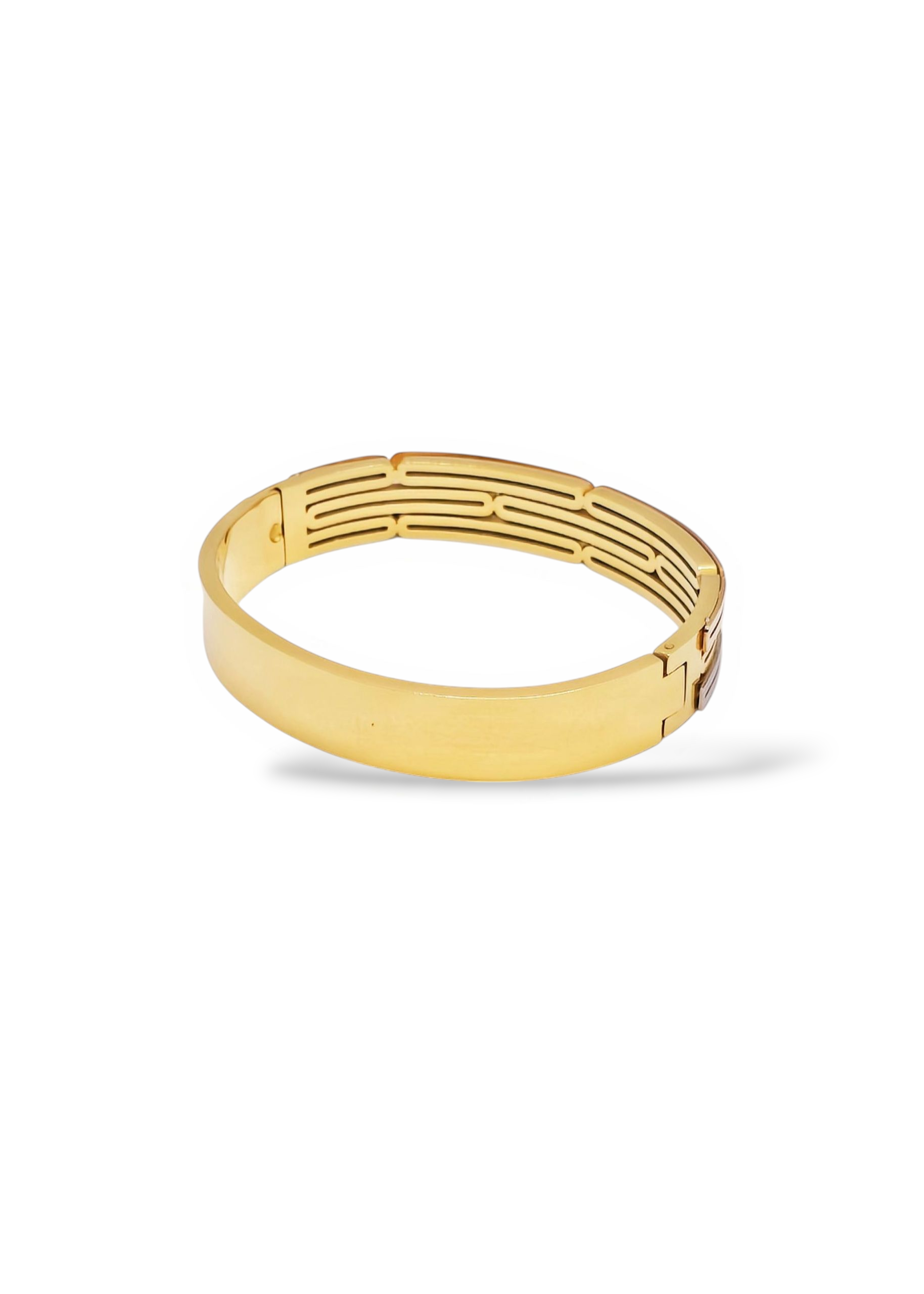 Adorniv Trinity Gleam Three-Tone Bangle