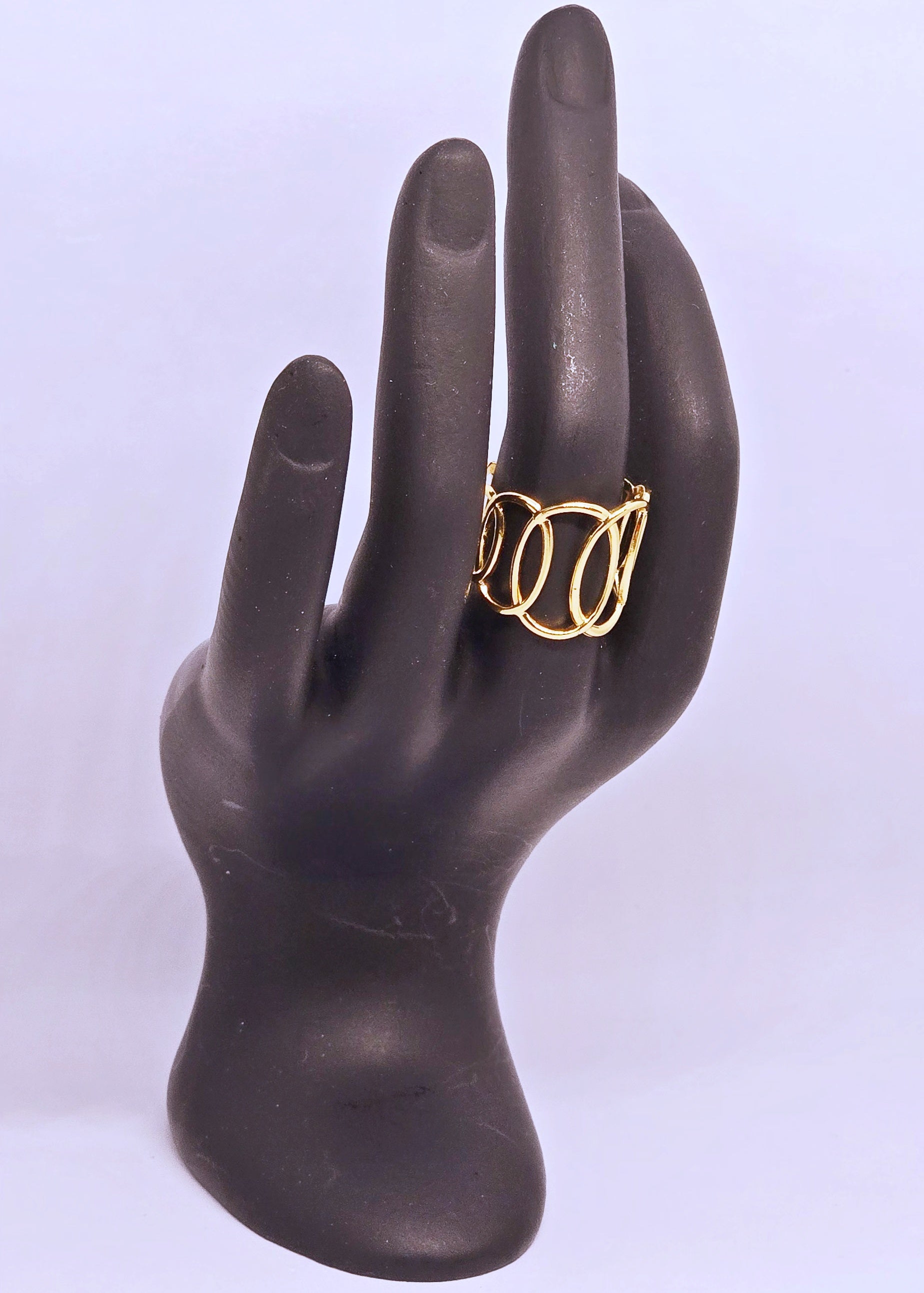 Adorniv Golden Loop Harmony Ring
