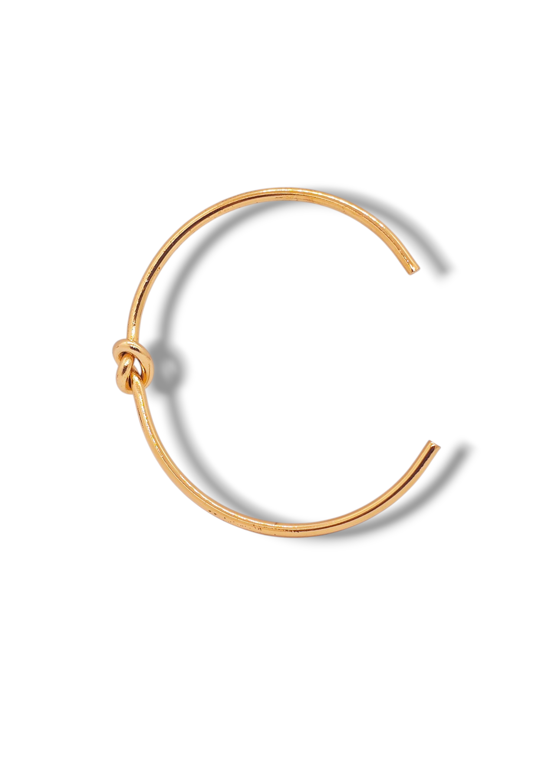 Adorniv Golden Knot Minimalist Open Cuff