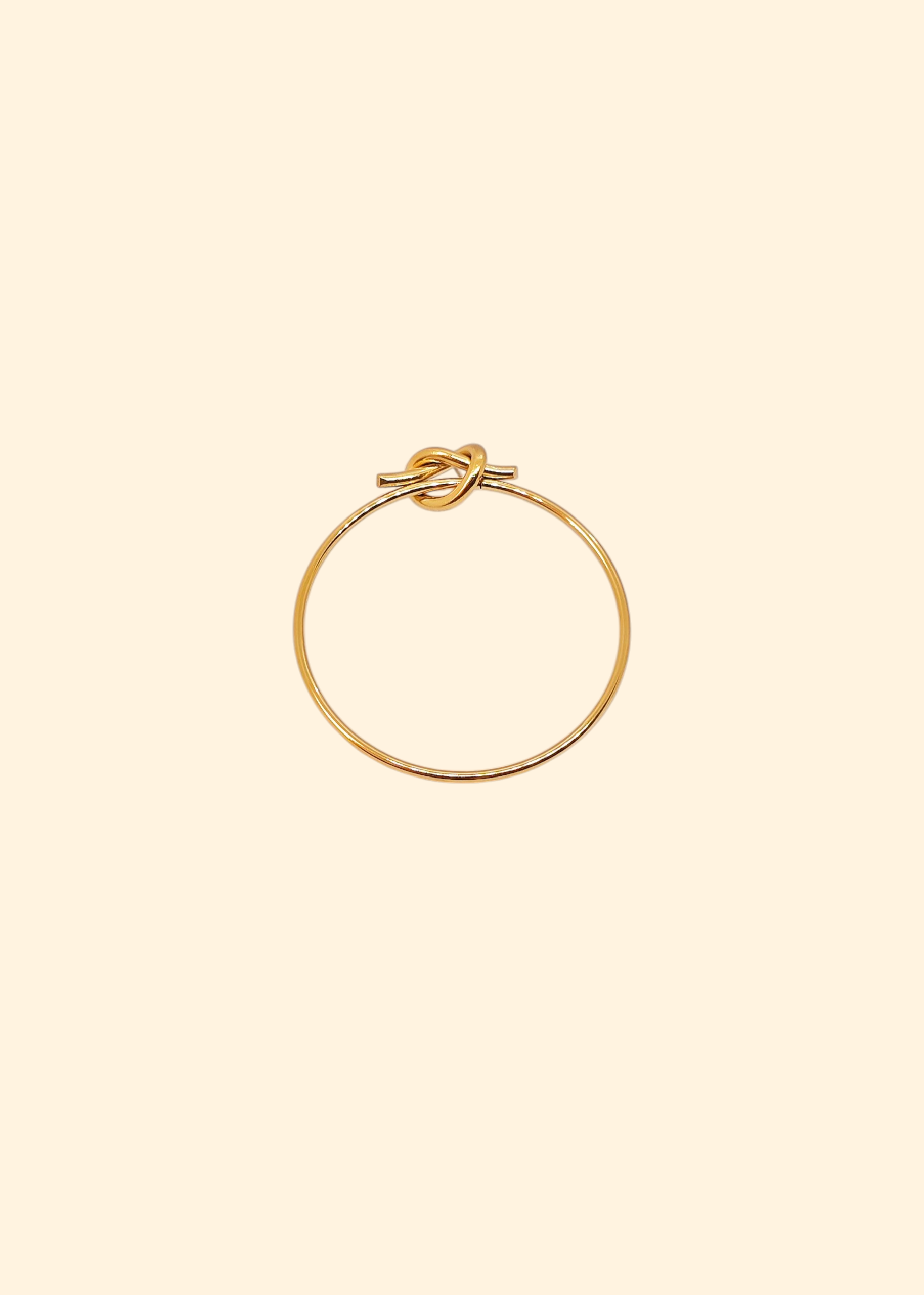 Adorniv Golden Knot Hoop Earrings
