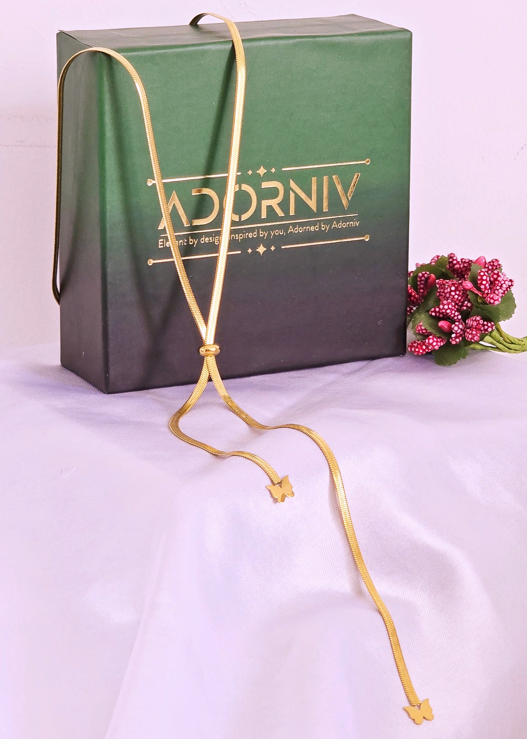 Adorniv Premium Adjustable Long Necklace