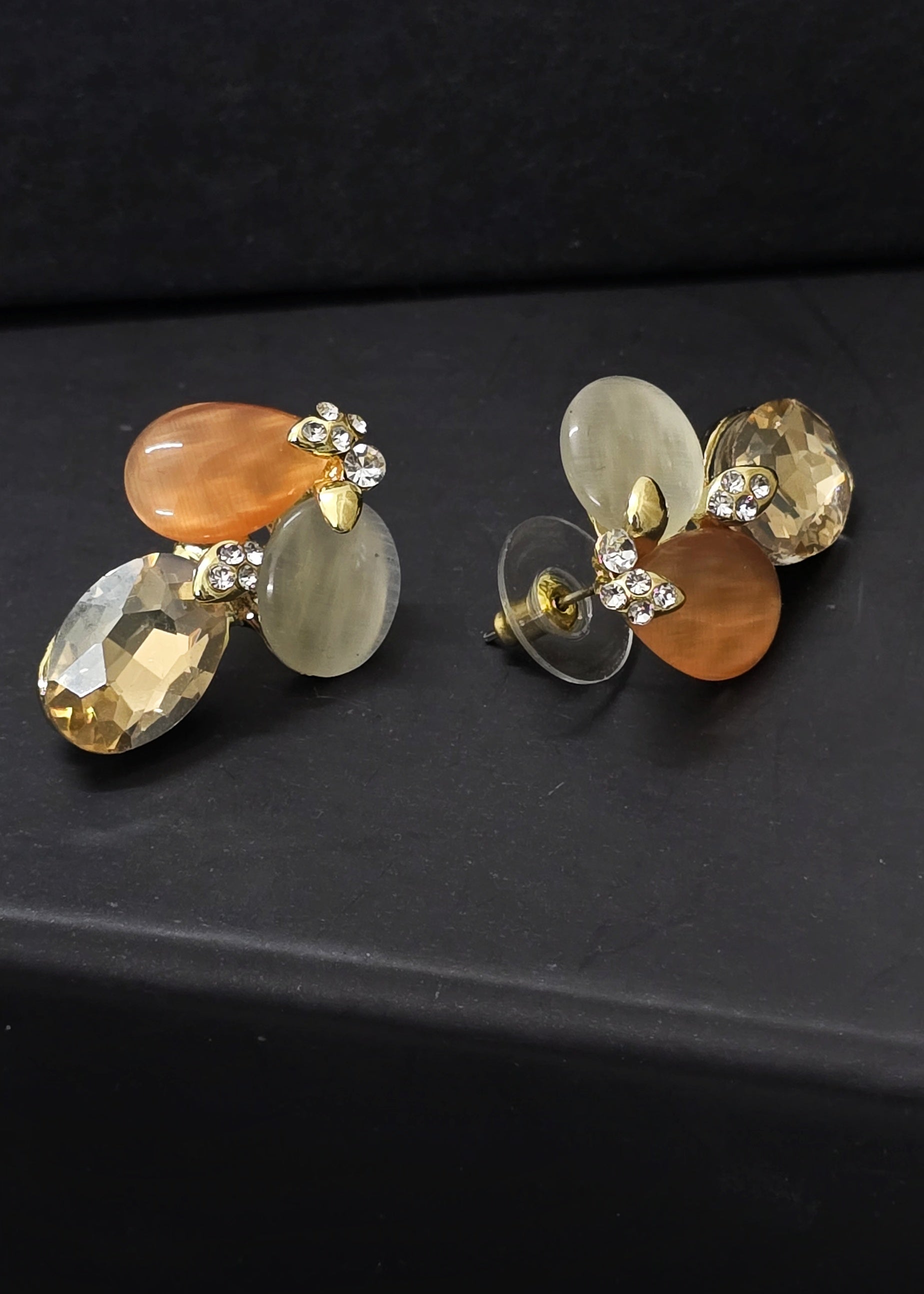 Adorniv Amber Glow Statement Jewelry Set