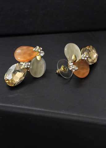 Adorniv Amber Glow Statement Jewelry Set