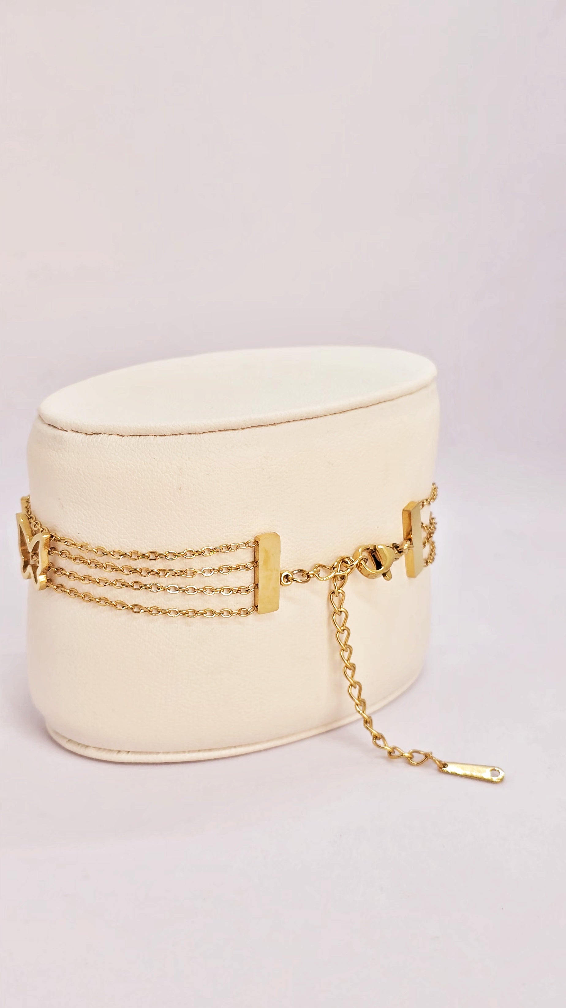 Adorniv Butterfly Bloom Multi-layered Bracelet