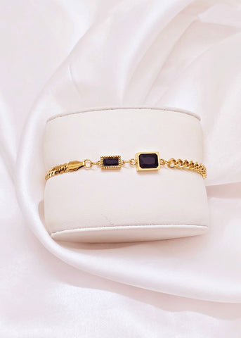 Regal Noir Necklace & Bracelet Set