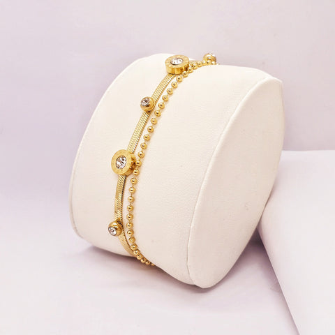 Adorniv Double-Layer Gold Bracelet