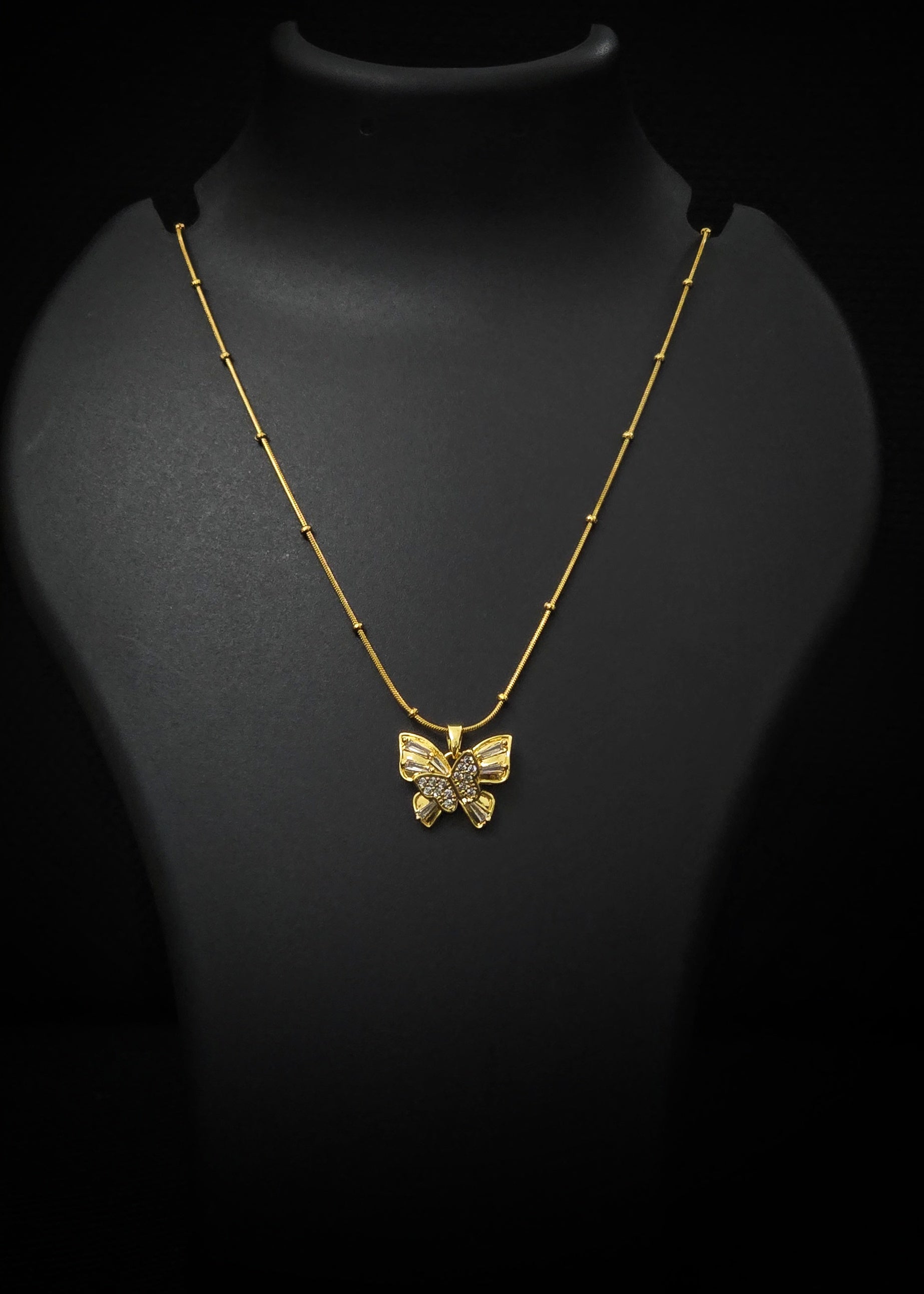 Adorniv Shimmering Butterfly Luxe Necklace