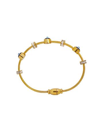 Adorniv Evil Eye Gold Cable Bracelet