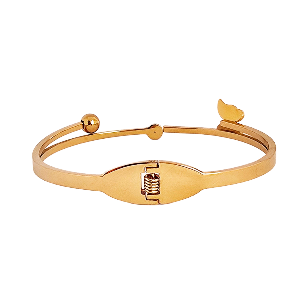 Adorniv Golden Muse Butterfly Bangle Bracelet