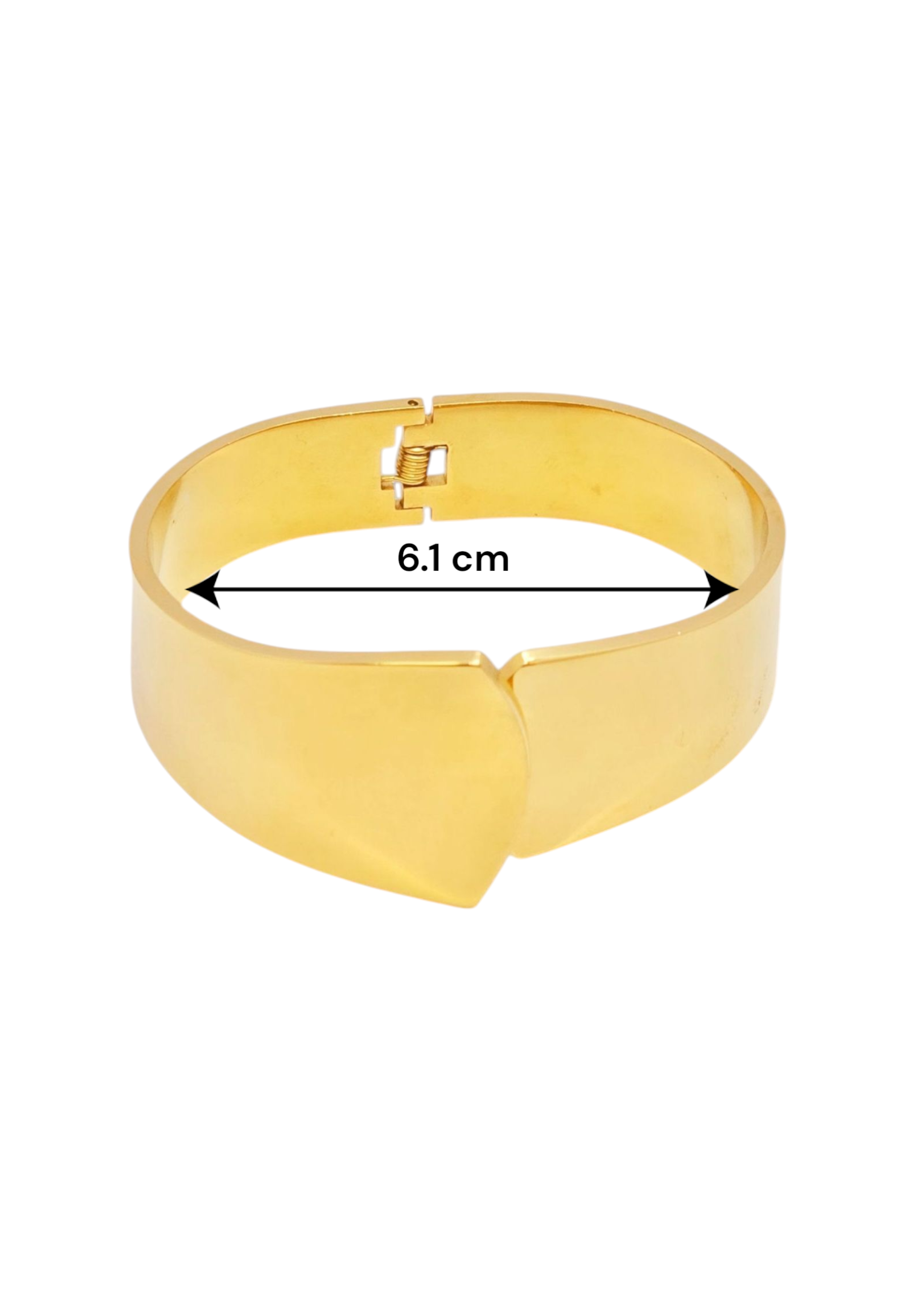 Adorniv Grandeur Bold Gold Cuff Bracelet