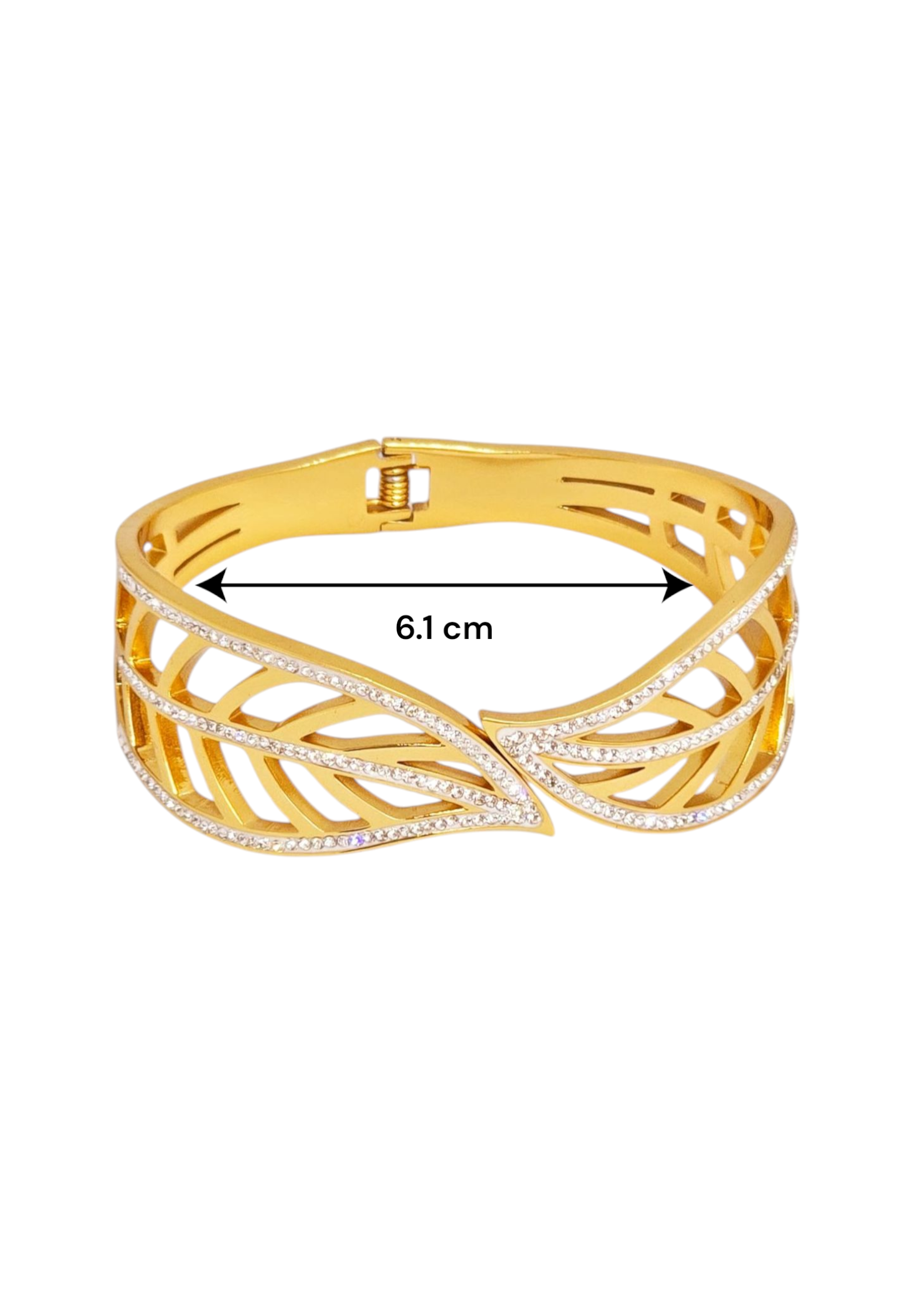 Adorniv Regalia Cutwork Statement Bangle Bracelet