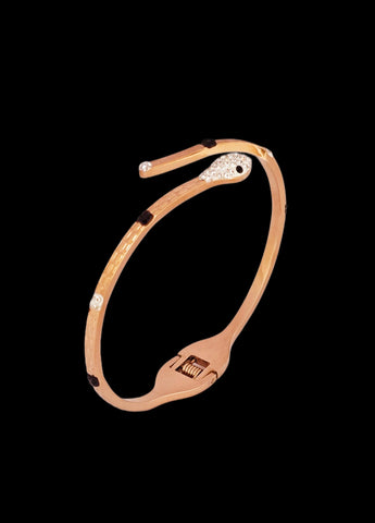 Adorniv Rose Gold Snake Bracelet