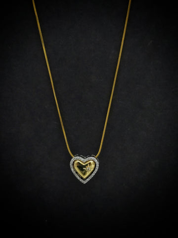 Adorniv 4-Way Gleaming Heart Convertible Necklace