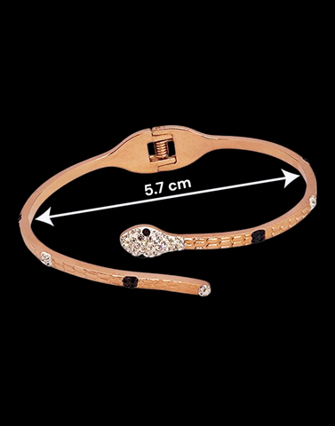Adorniv Rose Gold Snake Bracelet